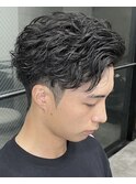 フェザーパーマパーマ/メンズ/刈り上げ/眉毛/ツイスト