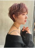 LANY横浜　ベリーショート×ピンクベージュ