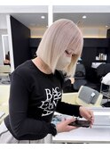 ホワイトカラー[着物/メルティカラー/透け感バング/新宿]
