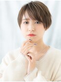ツヤ髪大人美人メンズライク前下がりショートq小山20代30代40代