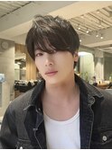ユニセックス前下がりショート