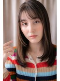 □イヤリングカラーハイライトレイヤーロング404戸頭20代30代
