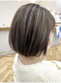 20代30代40代50代☆ショートボブチャコールグレー本厚木