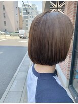オーガニック アトリエ 大宮(organic+atelier)&nbsp;透明感20代30代40代髪質改善カラー内巻きショートボブ小顔艶感