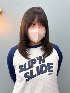 ケシキ(keshiki) 【レイヤーカット】オリーブカラー/オリーブベージュ/新百合ヶ丘