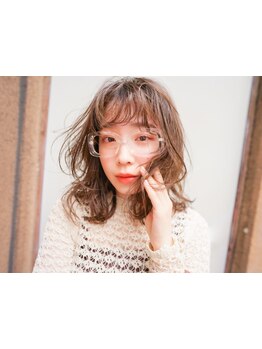 *朝のお手入れが楽になる*話題の《韓国風パーマ》が叶う！ふわっとナチュラルなニュアンスヘアが完成！