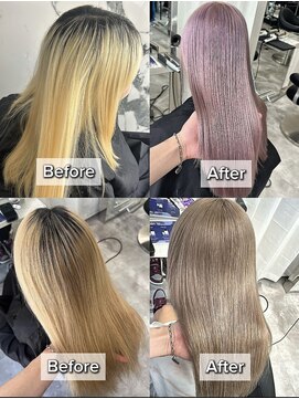 エトワール(ETOILE) ブリーチリタッチ/ミルクティーベージュ/ピンクラベンダー