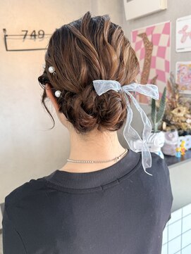 ゆるふわシニヨン