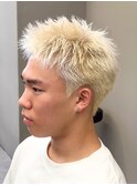 ダブルカラー/ブリーチ/ミルクティー/ヘアカラー/men's