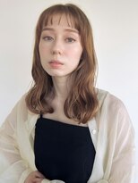 カバーヘア ブリス 北浦和(COVER HAIR bliss) オレンジブラウン/ミディアムレイヤーゆるふわパーマ小顔p北浦和