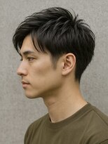 ルシードスタイル ラルーチェ(LUCIDO STYLE La Luce)&nbsp;サーフフェザー×チャコールグレーのナチュラルショート