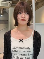 フィルムス 田町芝浦(FILMS) ミルクティーベージュ/レイヤーボブ/韓国巻き/顔周りカット/田町