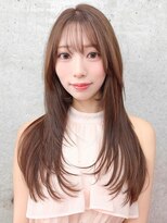 ロンドホットリップ 立川(Lond hot lip) くびれレイヤー/オリーブベージュ/顔周り/シースルー/立川
