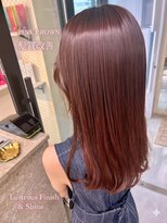 バッカ(BACCA) ピンクブラウンの艶ロング