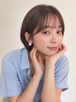 トリッカ シブヤ(TRICCA SHIBUYA)&nbsp;丸みショート/ショートボブ/ブラウンベージュ/艶カラー/似合わせ