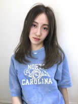 アイコニックナゴヤ(AIconic nagoya) 外国人風グレージュ毛束感セミロング#ニュアンスカラー