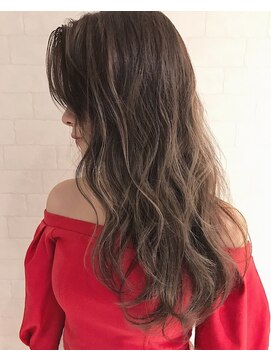 ヘアーワークス ヘルム 渋谷店(HAIR WORKS HELM) [HELM渋谷]ワンサイドセミウェットグレージュ