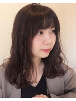 ザブックハンドサロン(The book hand salon)&nbsp;ピンクブラウン×セミロング