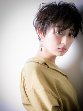 カバーヘア ブリス 北浦和(COVER HAIR bliss) モード＆クール!黒髪小顔マニッシュショートw北浦和20代30代40代