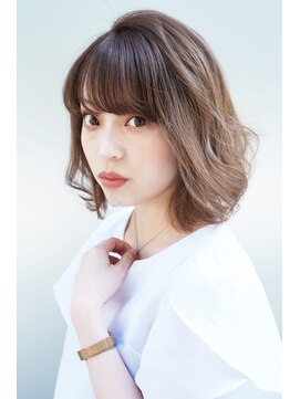 ヘアリゾート粋 ティガ 池袋店(tiga) 外はねボブ×アーモンドカラー【池袋/池袋駅/トラックオイル】