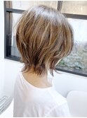 《knit銀座》大人可愛い20代30代40代ショートボブ丸み前下がり