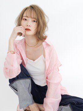 テトテ 三宮店(Tetote) 【tetote神戸三宮】透明感 大人エアリーボブ ヘーゼルベージュ