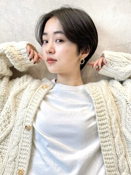 メゾンドイギー(MAISON de IGGY) 2wayシアーショート＊黒髪/ココアベージュ