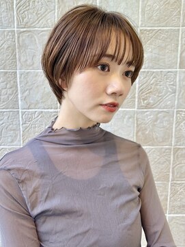 ビュートリアム 南青山(BEAUTRIUM) くびレイヤーエモージュ斜めバング小顔愛されグレージュカラー