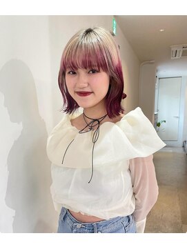 ニコフクオカヘアーメイク(NIKO Fukuoka Hair Make) 《NIKO》周りと差をつけたい方はルーツデザインカラー/天神大名