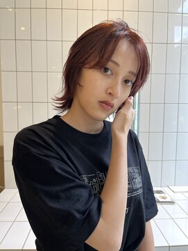 ルーイ(LOUIE) layer bob × red brown