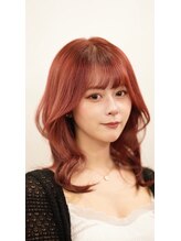 ワイエスパーク 代官山店(Y.S.PARK) 韓国風ボルドーカラー/巻き髪/ブリーチなしカラー