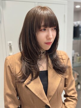 シュク 高円寺(SYUK) 加藤【高円寺】レイヤーカット/透明感ベージュ/ブリーチなし