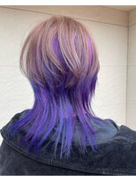 ヘアーロッジ(HAIR ROJJ)&nbsp;青と紫とミルクティーと