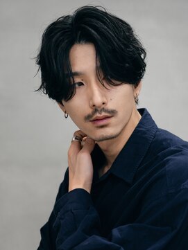 バイフィフス 原宿/表参道(by fifth) センターパートシャドウパーマ波巻きパーマスパイラルパーマ