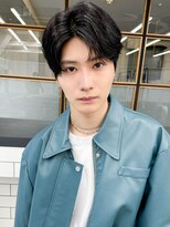 束感黒髪ナチュラル人気流行センターパート韓国風