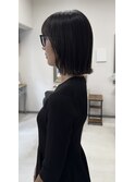 切りっぱなしボブヘア