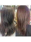 【miyu】酸性ストレートビフォア、アフター！