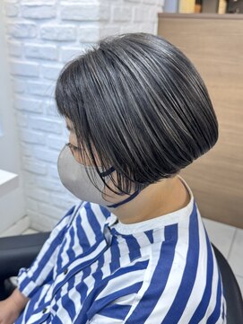 アッシュ 吉祥寺店(Ash) 白髪ぼかし/脱白髪染め/白髪/大人女性/髪型/細めハイライト