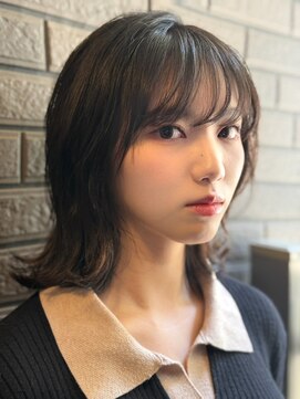 ルルディ バイ アフロディーテ銀座(luludi by APHRODITE) 暗めカラー/グランマッシュ/フェイスフレーミング/銀座