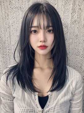 オリンテ バイ レシッド 表参道(orente by rcid) 韓国レイヤーロング美髪グレージュアッシュインナーグレージュ