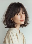 クラゲヘアー/小顔/ココアベージュ/オリーブグレー/川西