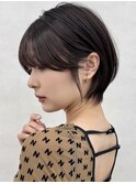 茗荷谷ショートカット白髪ぼかし白髪染めハイライト髪質改善ボブ