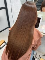 ハーシーバイアポロ 相模大野(HERSHE by apollo)&nbsp;x髪質改善/ホワイトグレージュ/レイヤーカット/チェリーブラウン