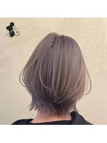 ヘアーコテージ ココ(hair cottage CoCo...)&nbsp;レイヤーボブ×ホワイトベージュ