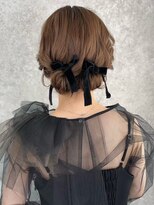 アイリス 天文館店(AIRIS) ヘアセット お呼ばれヘア リボンアレンジ お団子ヘア 韓国風