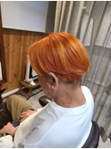 春カラーブリーチ透明感
