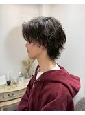 無造作ウルフ×ゆるパーマサーフカール