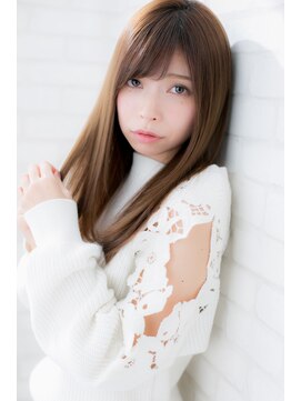 ローマ ギンザ(ROMA Ginza) 『ROMA』ワンカールナチュラルストレートオン眉マッシュウルフ