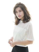 カルフール ロコ 草加西口店(Carrefour LOCO) ☆LOCO☆センターパートでルーズな無造作ミディ