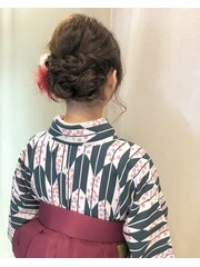 【下北沢＊I'll b hair＊】袴やパーティーにも似合う!ねじり編み